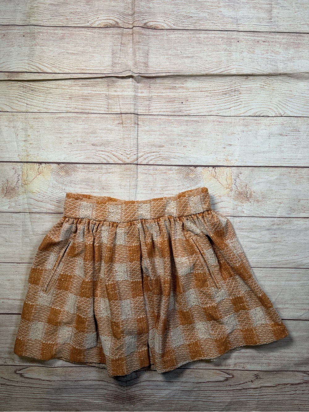 Free People Checked Tweed Preppy Academia Old Money Mini Skirt